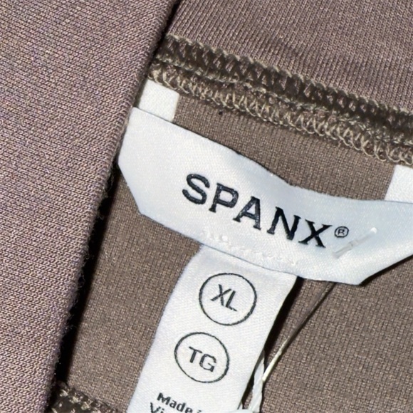 Spanx Cropped Sweatshirt XL Taupe Modal Blend Pullover NWT - Picture 3 of 7